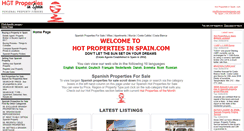 Desktop Screenshot of hotpropertiesinspain.com